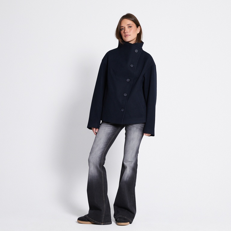 Funnel neck jacket "Blaire" Dark Blue